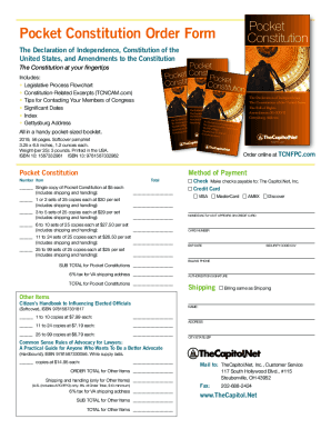 Fillable Online FREE Pocket Constitution: The Declaration of ...