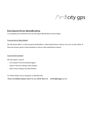 citygps.co.nzassetsUploadsEnrolment Form Identification - City GPs Wellington New Zealand