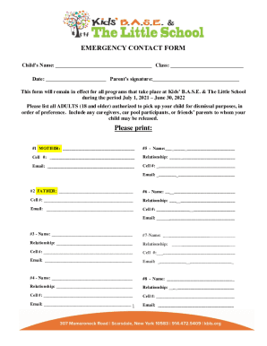 2021-2022 EMERGENCY CONTACT CARD - Free Online Form ...