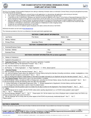 Fillable Online bca lacity FCIHO-Complaint-Form-OCC-20210929 Fax Email ...