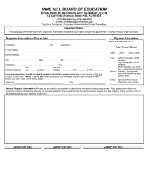 Mine Hill Township - Board of Education - Canfield Av ...