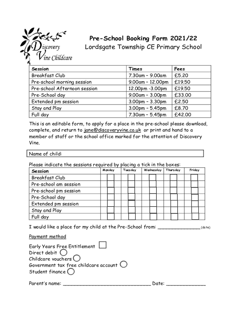 Form preview