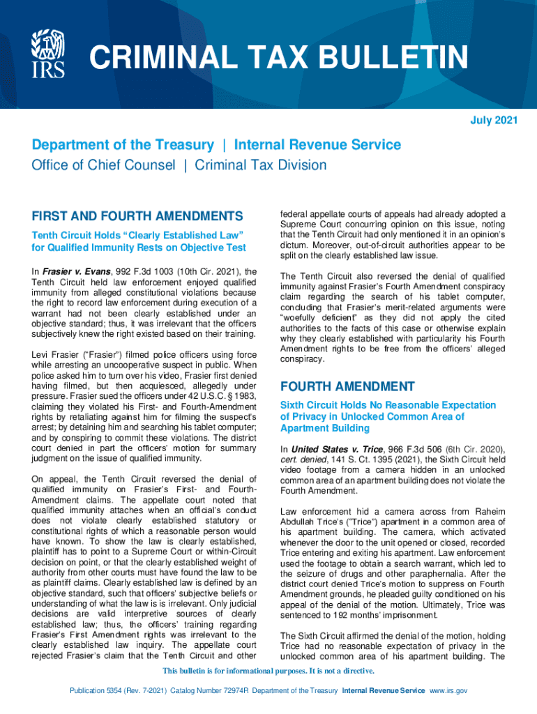 irs pubirs-accessCRIMINAL TAX BULLETIN - IRS tax forms Preview on Page 1