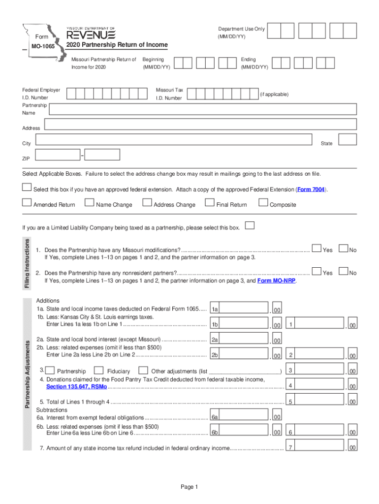 mo 1065 instructions 2022 Preview on Page 1