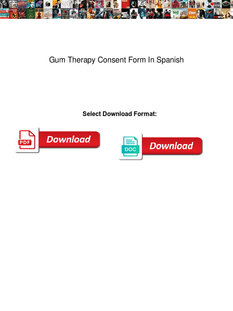 Fillable Online Gum Therapy Consent Form In Spanish. Gum Therapy Consent Form In Spanish object