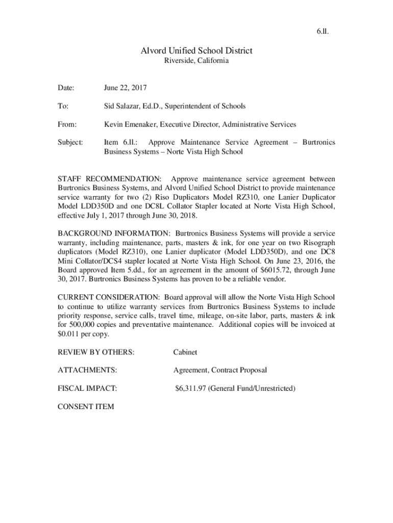 Fillable Online Fillable Online 6.y. Alvord Unified School District Fax