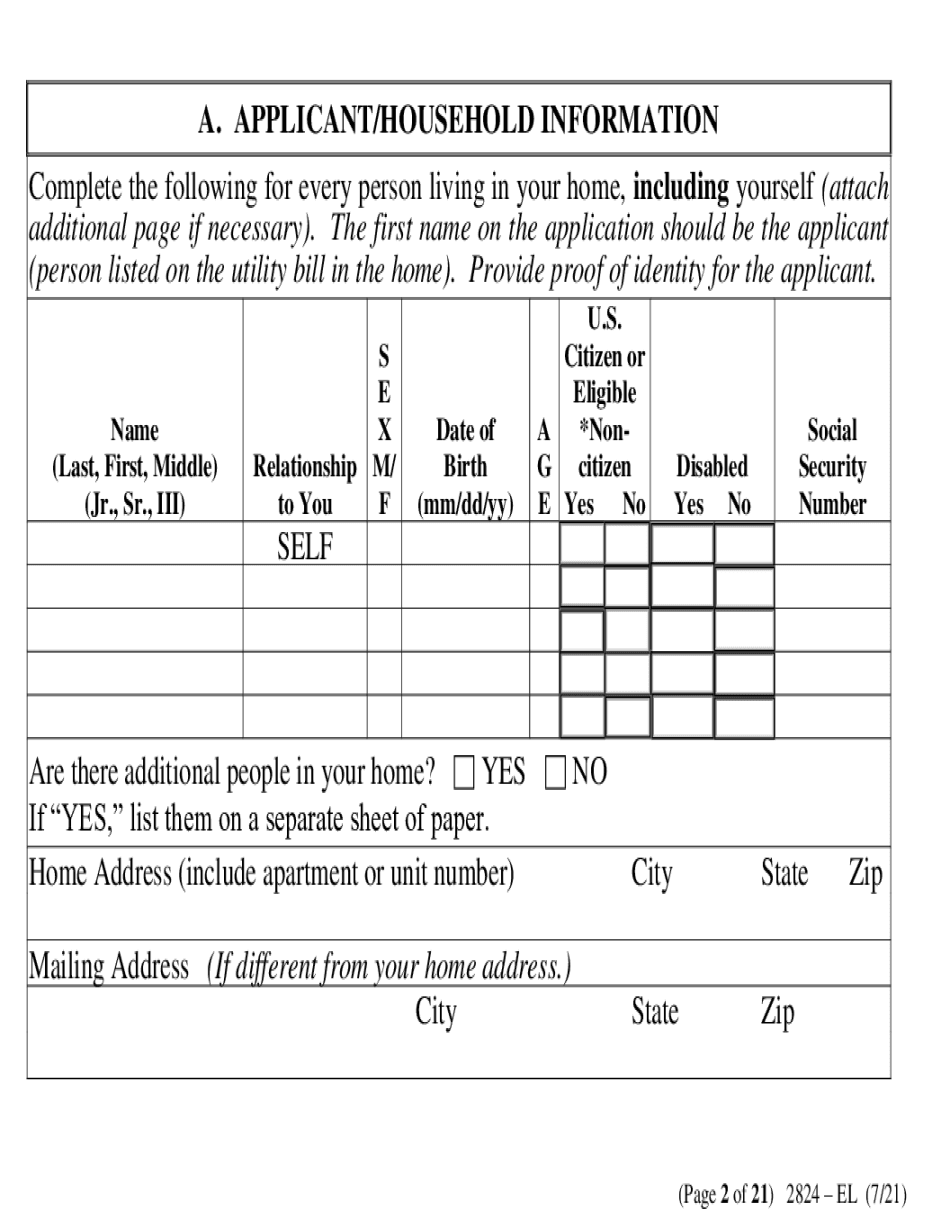 Energy Assistance Program Nv Printable Blank PDF Online