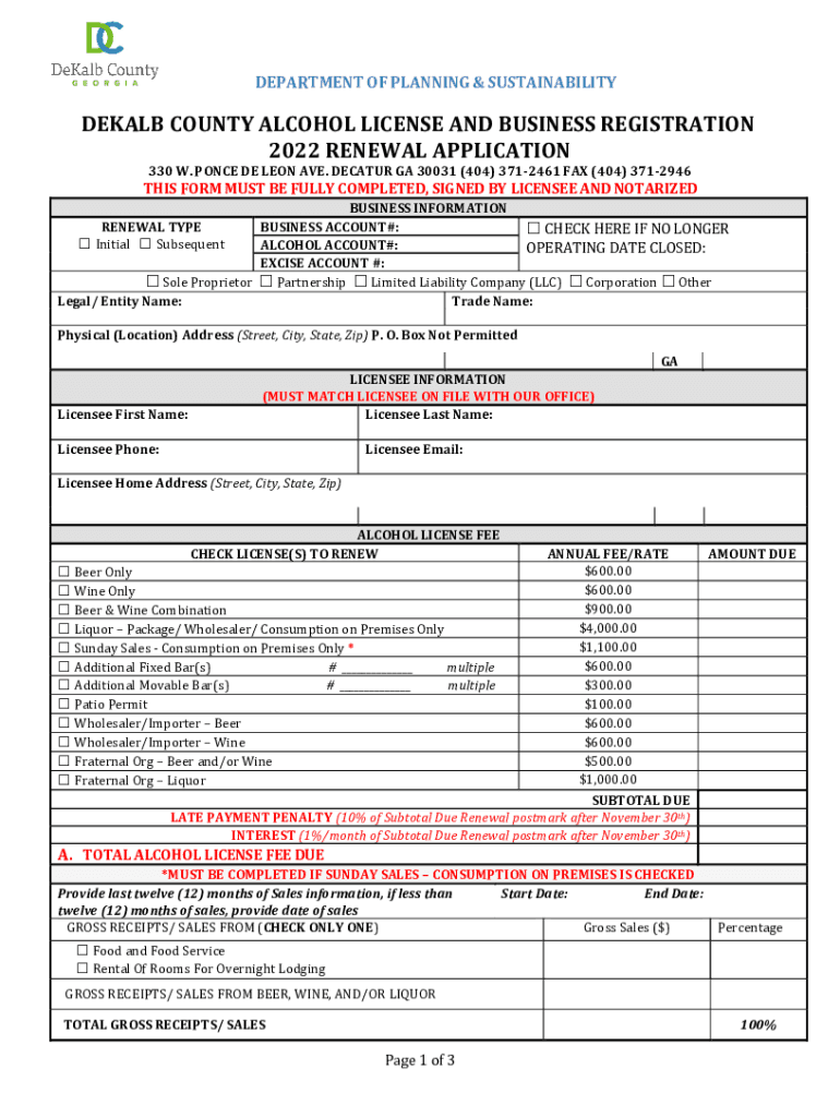 dekalbcountyga sitesdefaultDEKALB COUNTY BUSINESS REGISTRATION APPLICATION Preview on Page 1