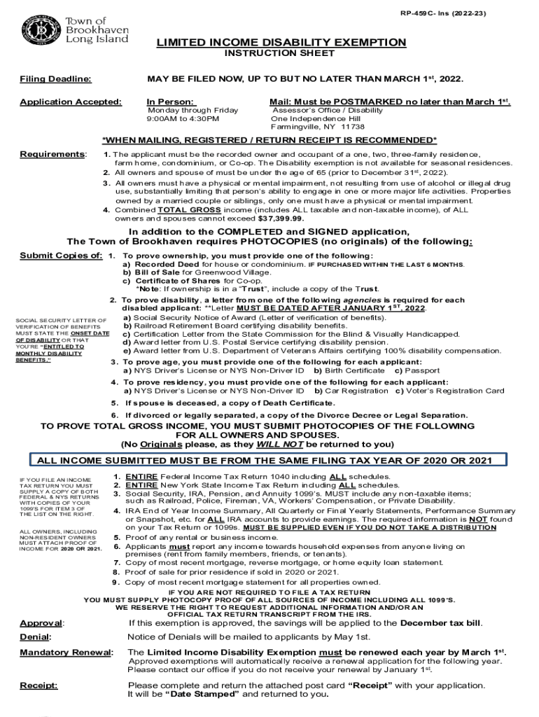 Fillable Online www.brookhavenny.gov DocumentCenter ViewLIMITED