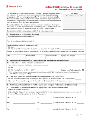 Autocertification du lieu de rsidence aux fins de limpt ...