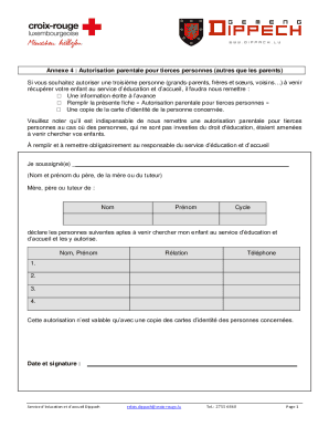 Annexe 1 : Fiche de prsence rgulire (annuelle) Service ...
