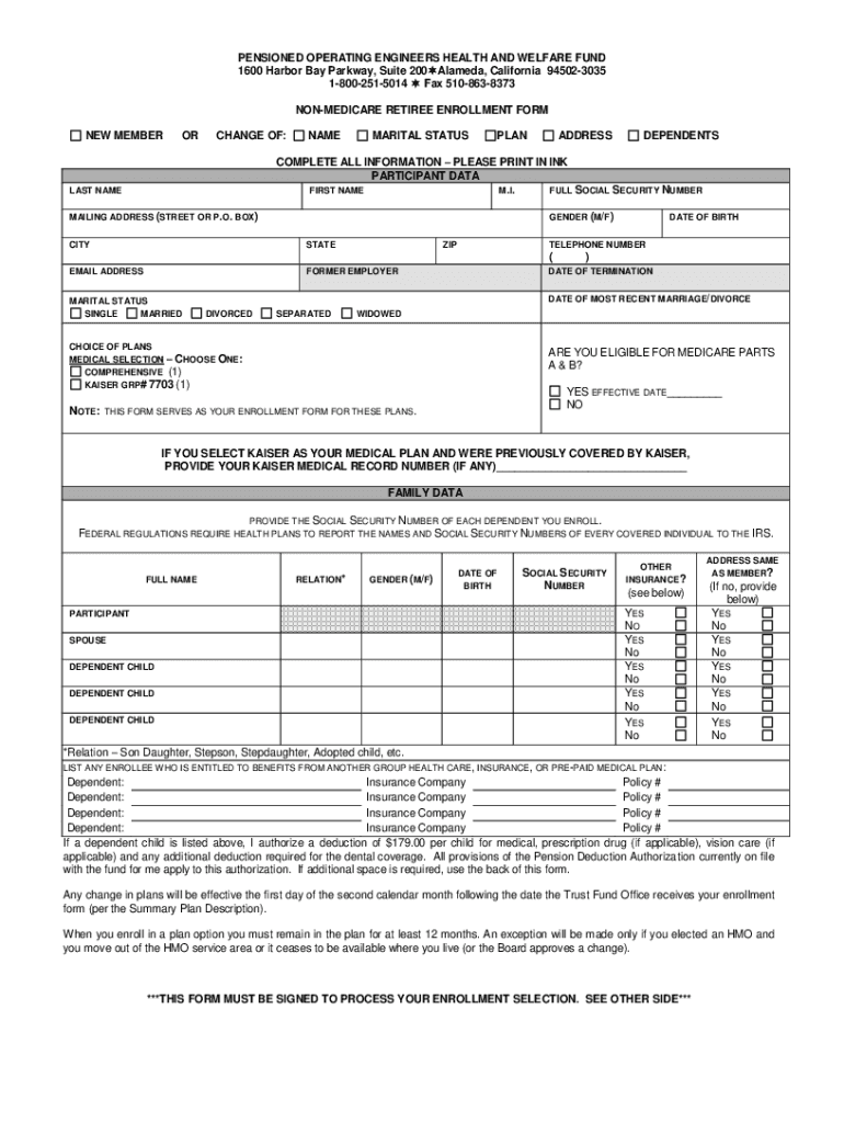 Fillable Online PDF Pension Trust Fund for Operating Engineers US