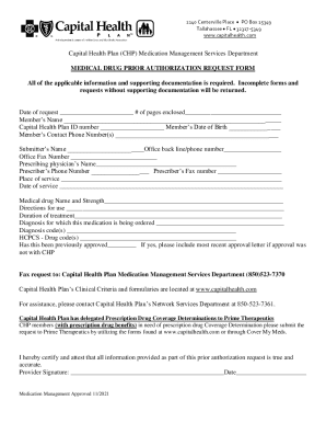 MEDICAL DRUG PRIOR AUTHORIZATION REQUEST FORM All
