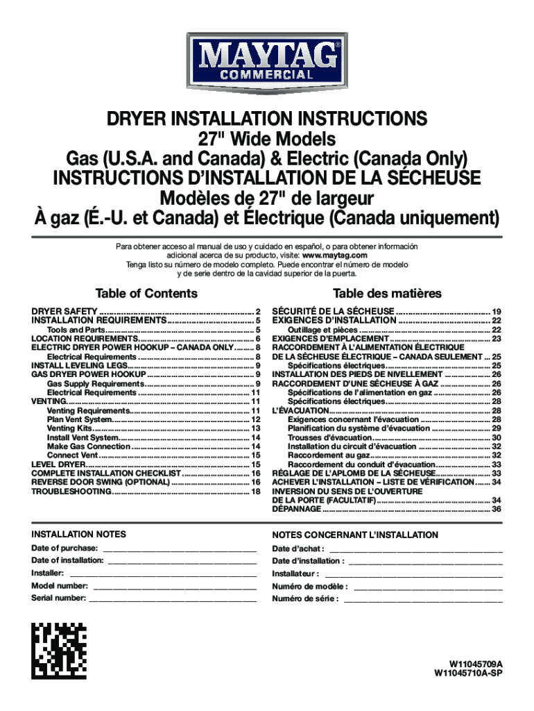 Fillable Online pdf.lowes.comdimensionsguides883049583556measDRYER ...