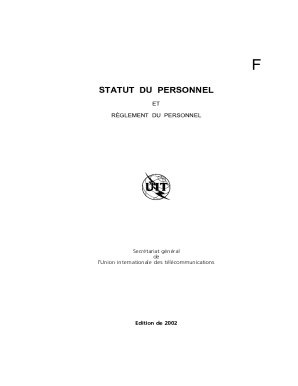 Statut et Rglement du personnel de l'Organisation des ...
