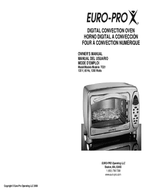 euro pro convection oven