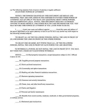Statutory Power of Attorney