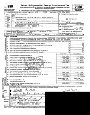 Form 990 Tax Exemption Application