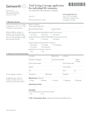 Total Living Coverage Application