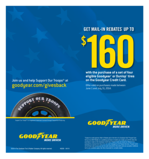 Goodyear Tire Mail-In Rebate Form