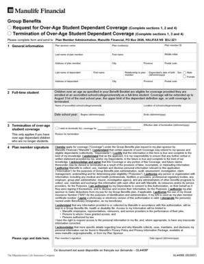 Over-Age Student Dependant Coverage Request Form