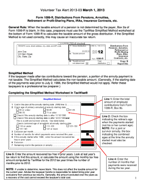 IRS Form 1099-R Simplified Method Guide