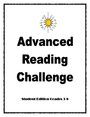 Advanced Reading Challenge Commitment Form