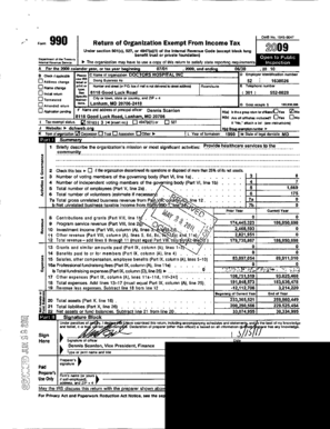 Form 990 Return of Organization Exempt From Income Tax