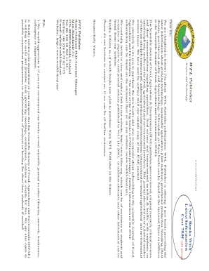 WFL Publisher Book Order Form