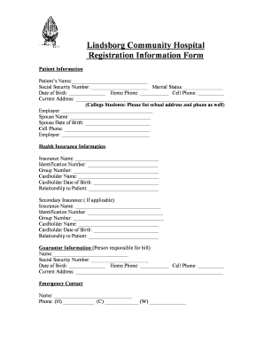 Patient Registration Form