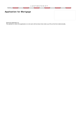 Swedish Mortgage Application Form