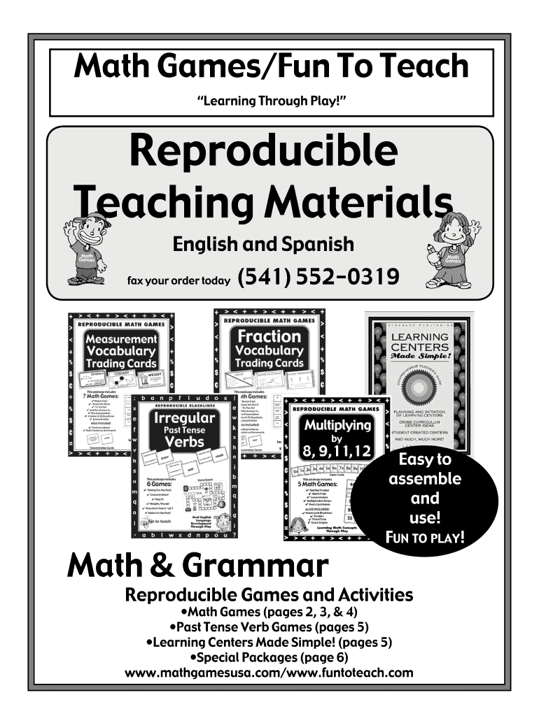 Fillable Online Reproducible Teaching Materials Fax Email Print - pdfFiller