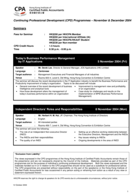 HKICPA CPD Seminar Enrollment Form