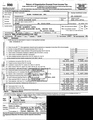 Form 990 Return of Organization Exempt From Income Tax