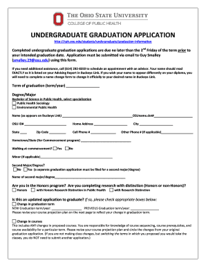 Undergraduate Graduation Application