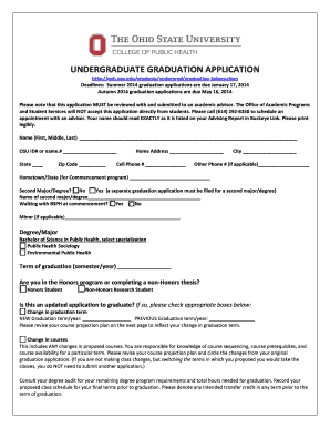 Undergraduate Graduation Application