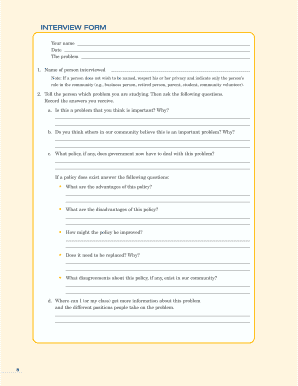 Interview Form