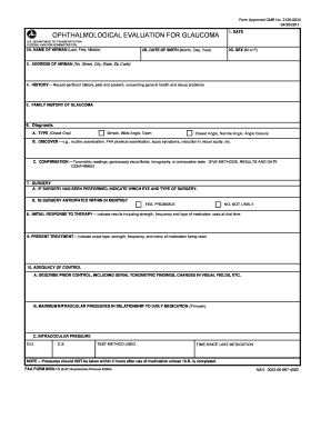 FAA Ophthalmological Evaluation for Glaucoma
