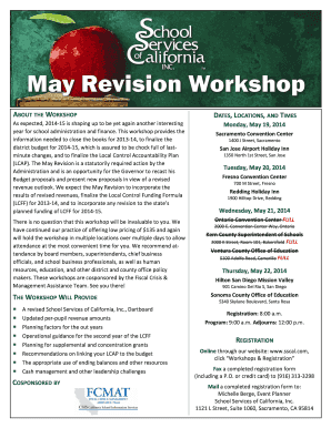 May Revision Workshop Registration