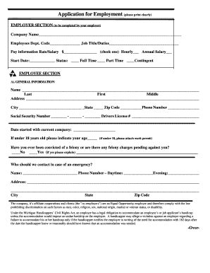 Application for Employment