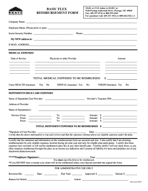 Medical and Dependent Care Reimbursement Form
