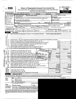 Form 990 Return of Organization Exempt From Income Tax