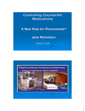 FIP Policy Statement on Counterfeit Medicines