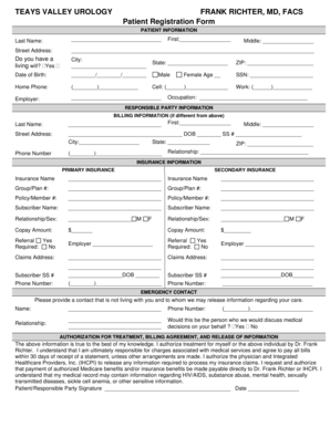 Patient Registration Form