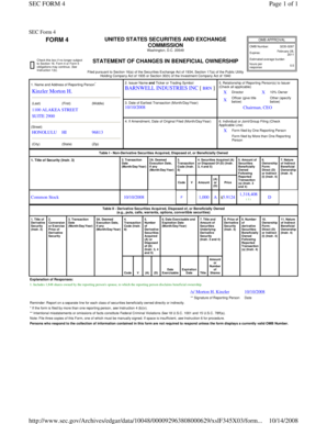 SEC Form 4 Statement of Changes in Beneficial Ownership