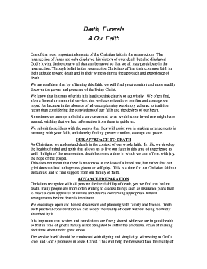 Christian Funeral Planning Guide