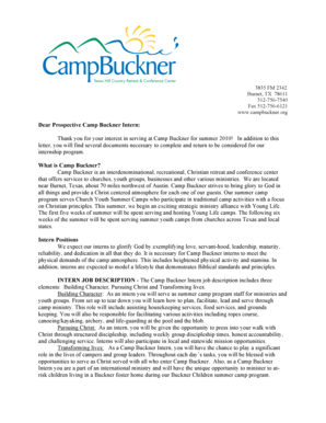 Full Application 11-10-09 - campbuckner