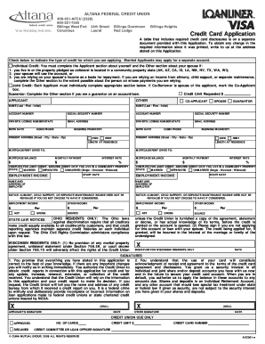 Credit Card Application Form