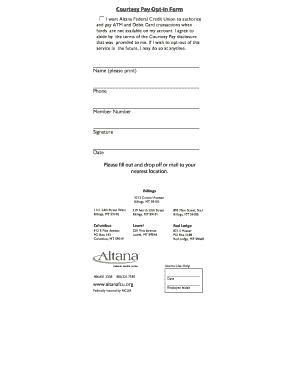 Courtesy Pay Opt-In Form