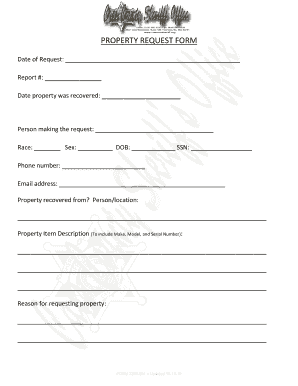 Property Request Form